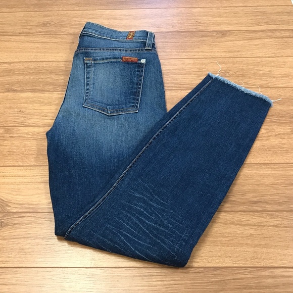 7 for all mankind the ankle skinny jeans size 27 - Picture 1 of 11